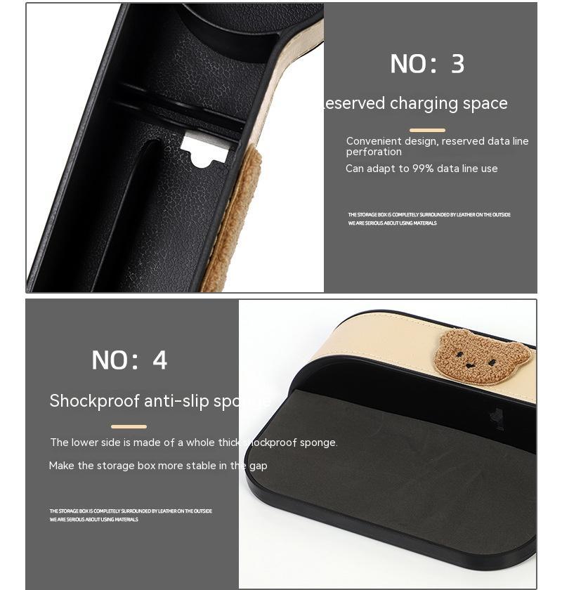Car Seat Gap Filler (Bear Design)