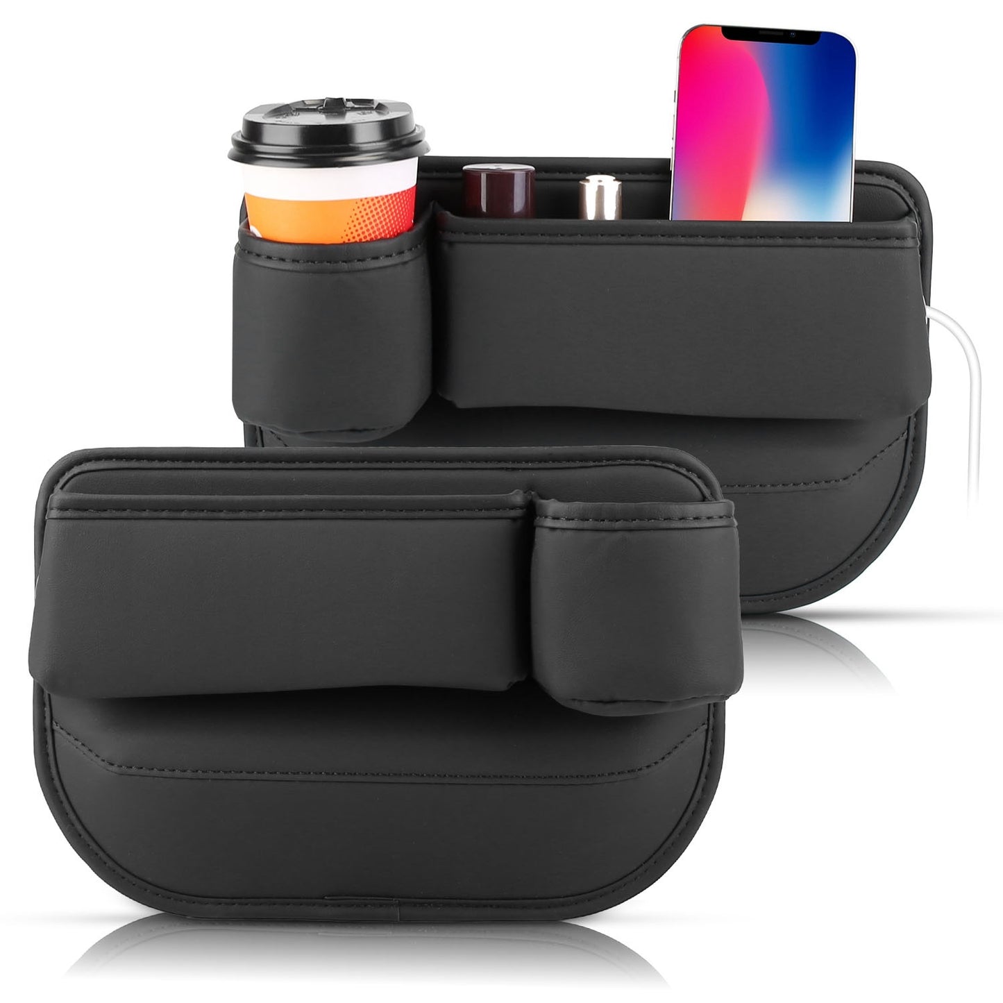 Car Seat Gap Filler (With Cup Holder and Organizer)